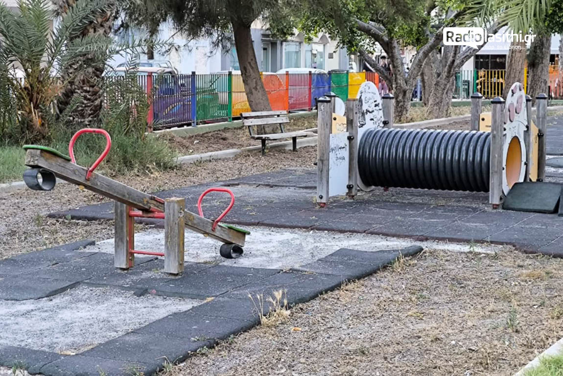 paidiki-xara-synka-ierapetra-27052025 Συντηρούνται 13 παιδικές χαρές στην Ιεράπετρα – Ολική ανακαίνιση για την παιδική χαρά κοντά στην παλιά πόλη