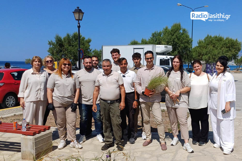 numo-ierapetra-ethelontiki-drasi-fitefsi-2025-3 Εργαζόμενοι από το Numo Ierapetra ομόρφυναν την είσοδο του αλιευτικού καταφυγίου